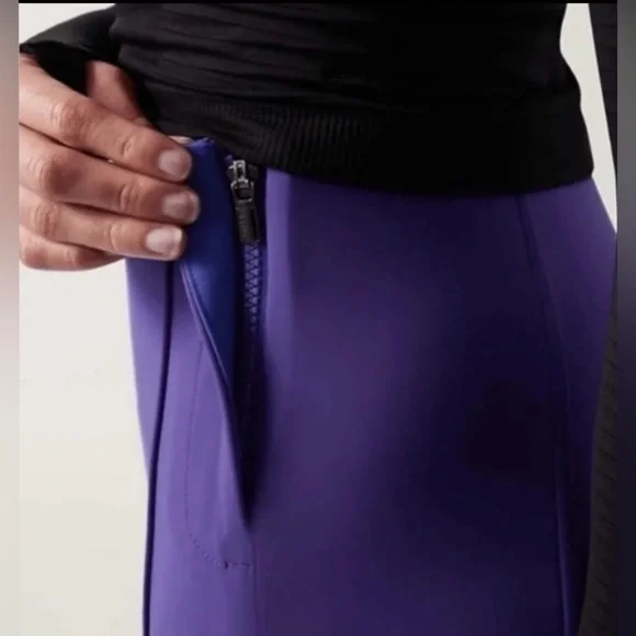 Athleta NWT Sizes 10 & 4 Amazing Pretty Purple Women's Skinny Sport Pants (0561) - Picture 3 of 14